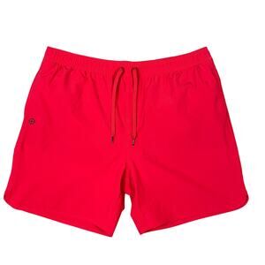 Watermen Earn Your Salt Red Swim Trunks Board Shorts‎ 3XL Stretch Drawstring